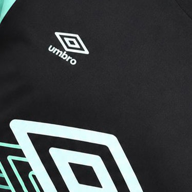 UMBRO KIDS T-SHIRT BLACK GREEN 001
