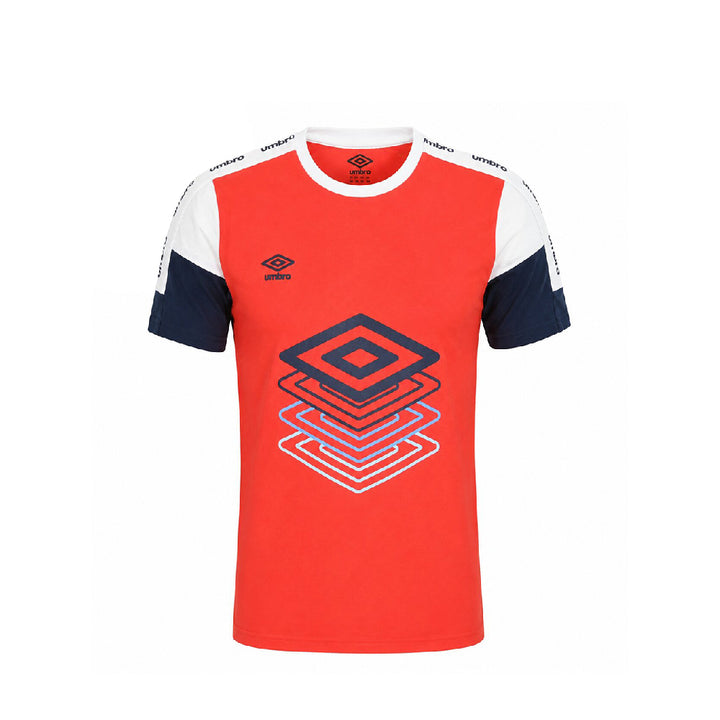UMBRO KIDS T-SHIRT RED WHITE 005