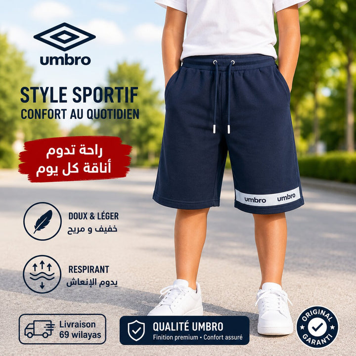 UMBRO KIDS SHORT NAVY BLUE 002