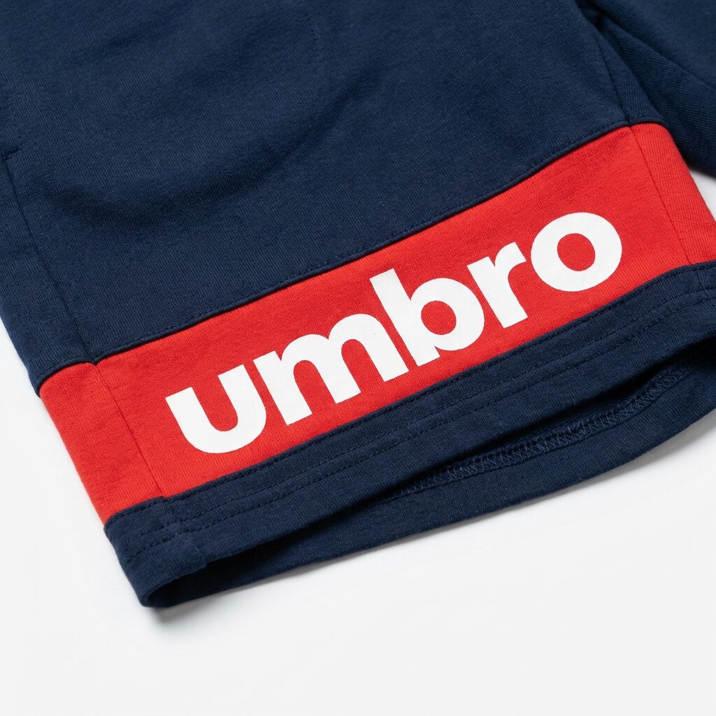 UMBRO KIDS SHORT NAVY RED 002