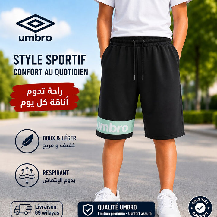 UMBRO KIDS SHORT BLACK GREEN 01X