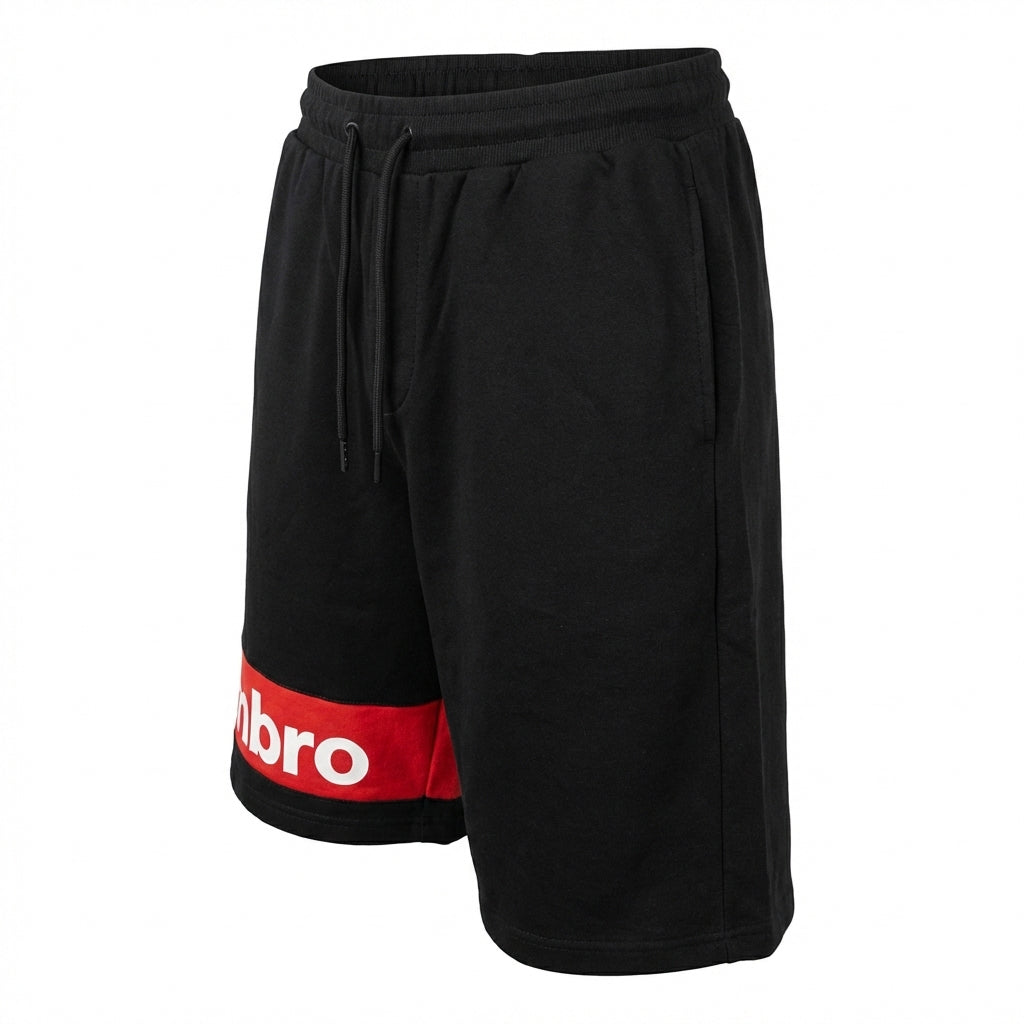 UMBRO KIDS SHORT BLACK RED 001