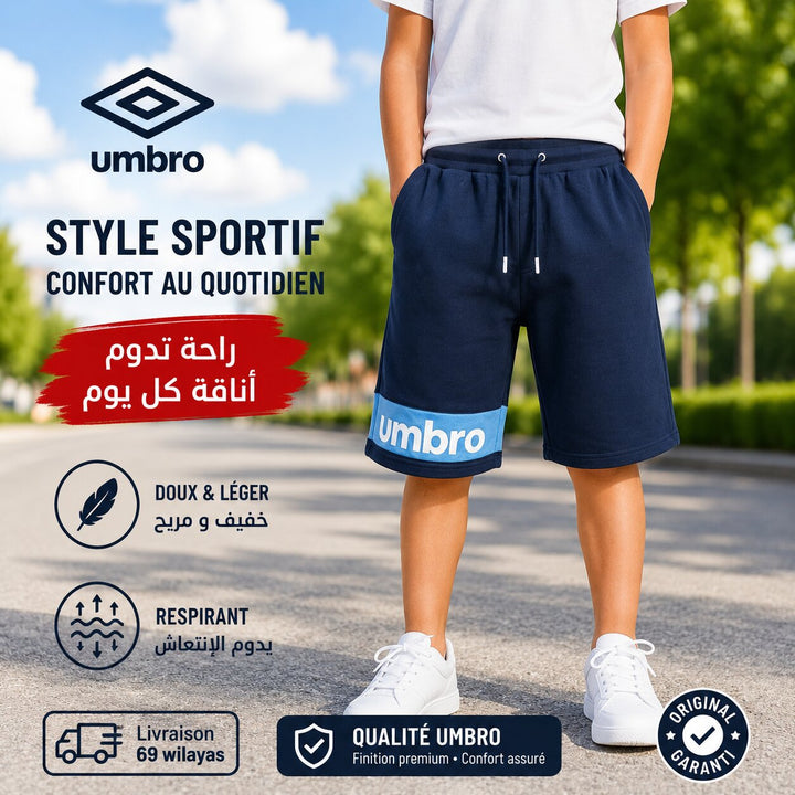 UMBRO KIDS SHORT NAVY BLUE 002