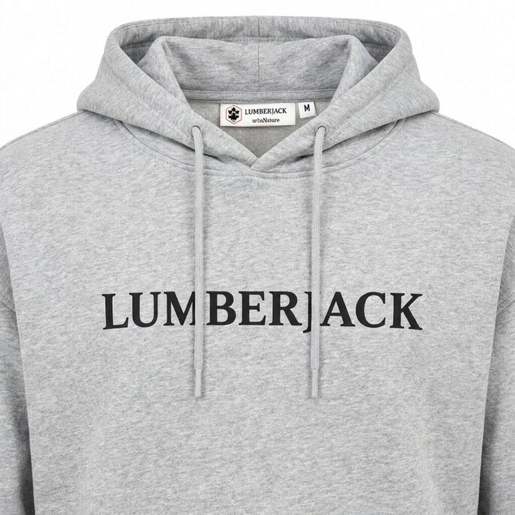LUMBERJACK HORIZONTAL PAFF LOGO HOODIE GREY