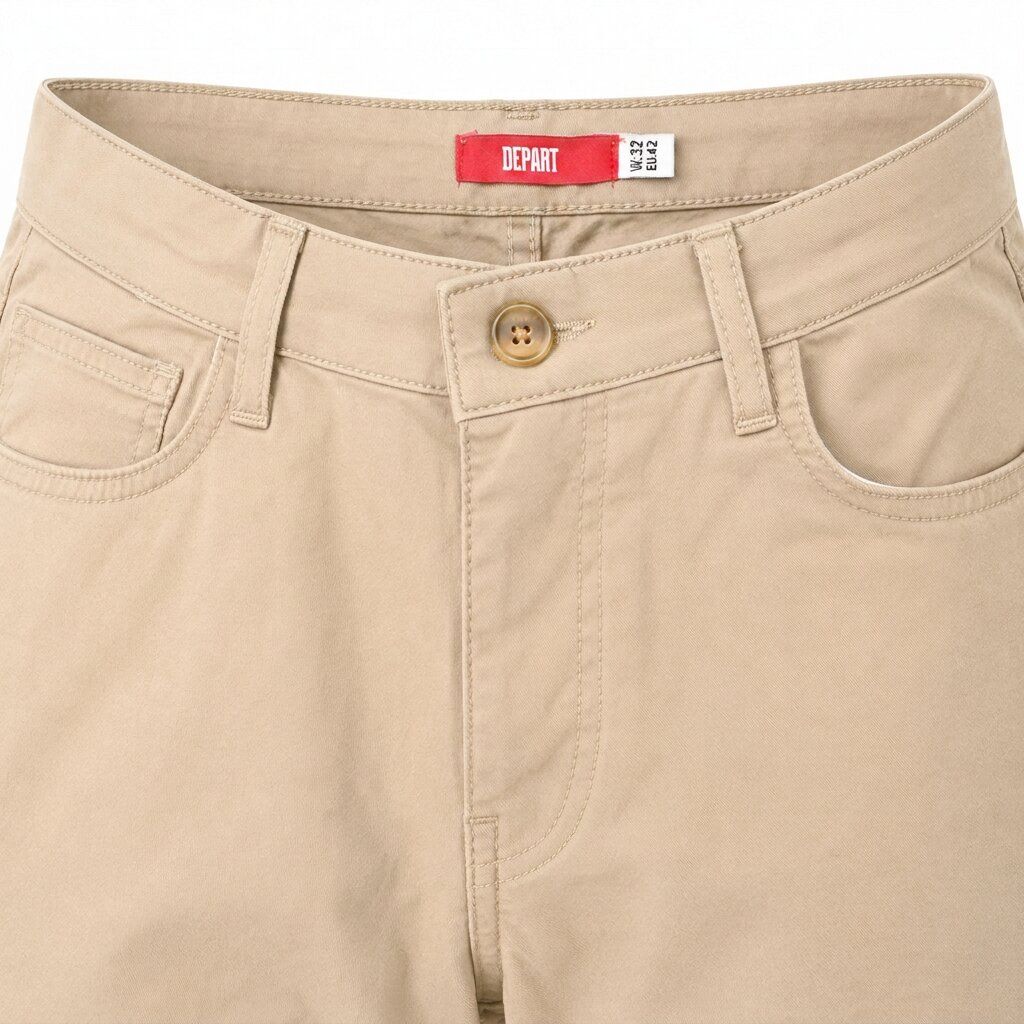 Depart Short Toile Homme Beige