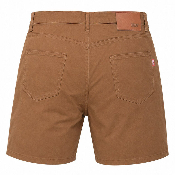 Depart Short Toile Homme Marron