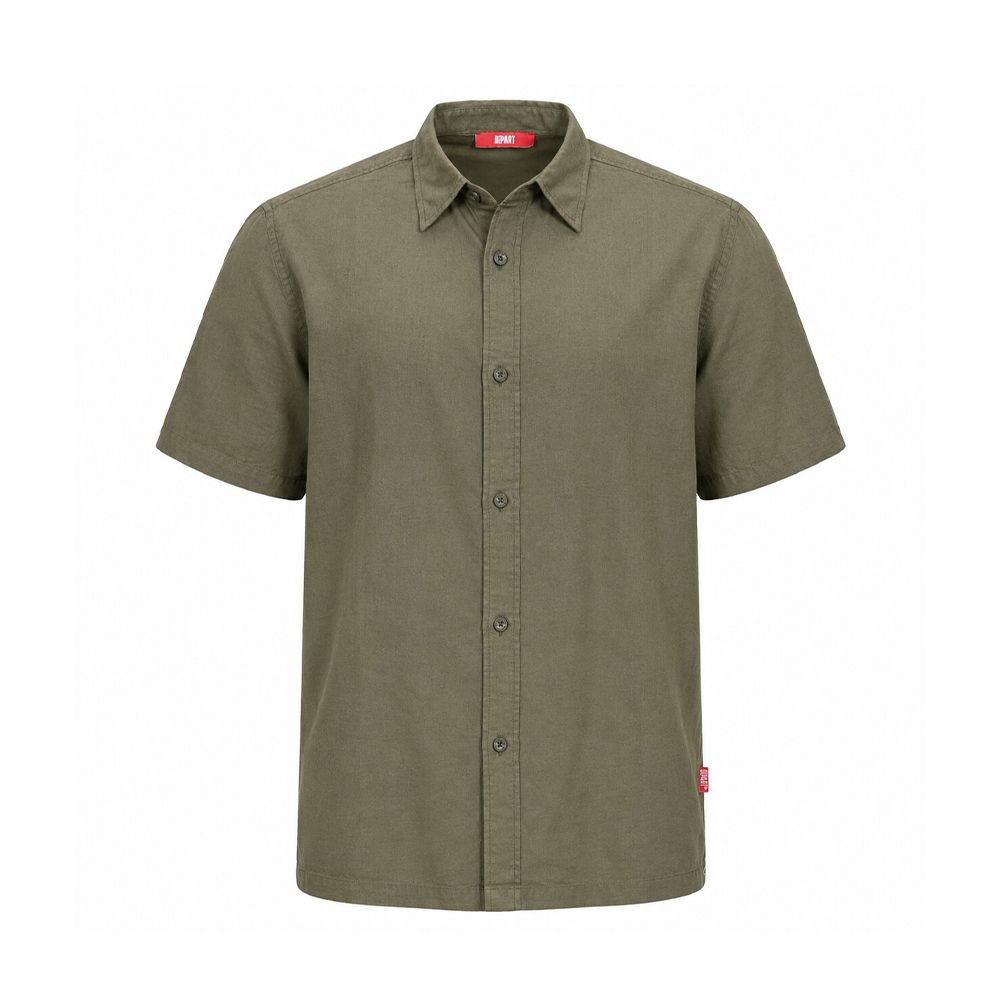 Depart Men Chemise Lin Kaki
