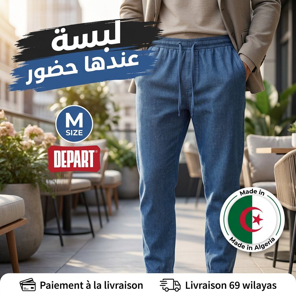 Depart Jean Jogger Homme Bleu Marine