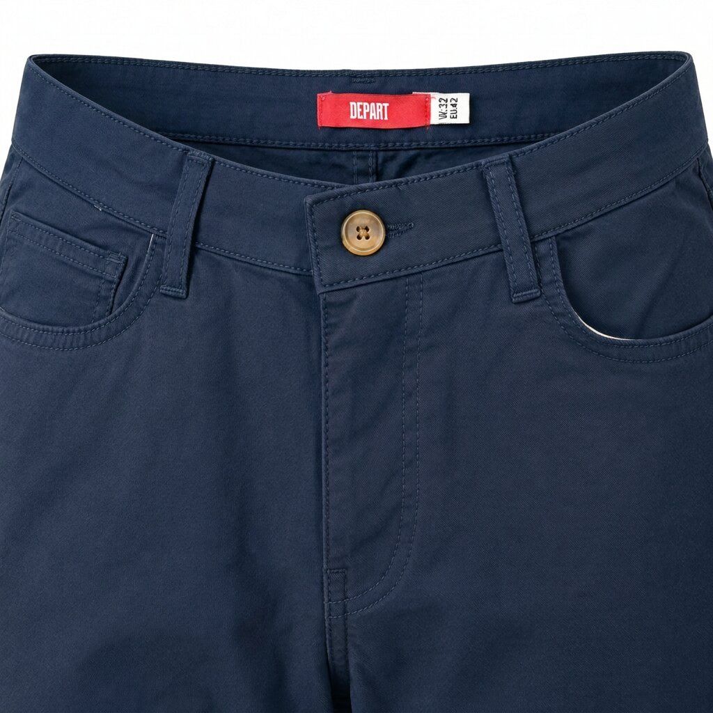 Depart Short Toile Homme Bleu Marine