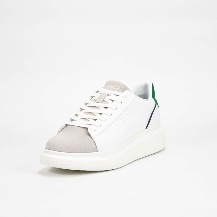 VO7 Baskets Aston Wimbledon Homme Blanc/Bleu/Vert