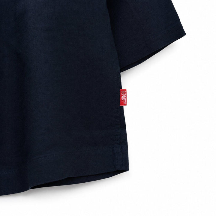 Depart Chemise en Lin Homme Bleu Marine