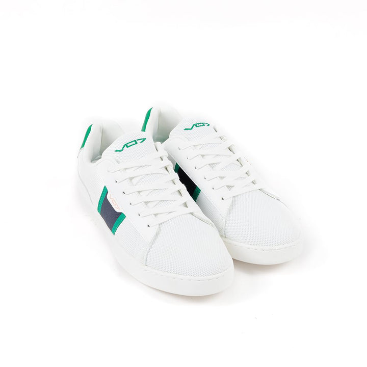 VO7 Baskets Aston Wimbledon Homme Blanc/Bleu/Vert