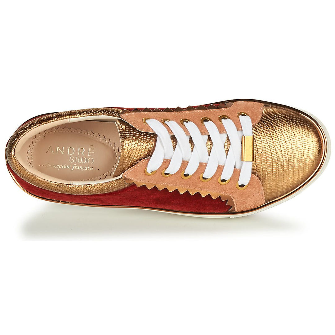 Andre Baskets Casual Femme Rouge