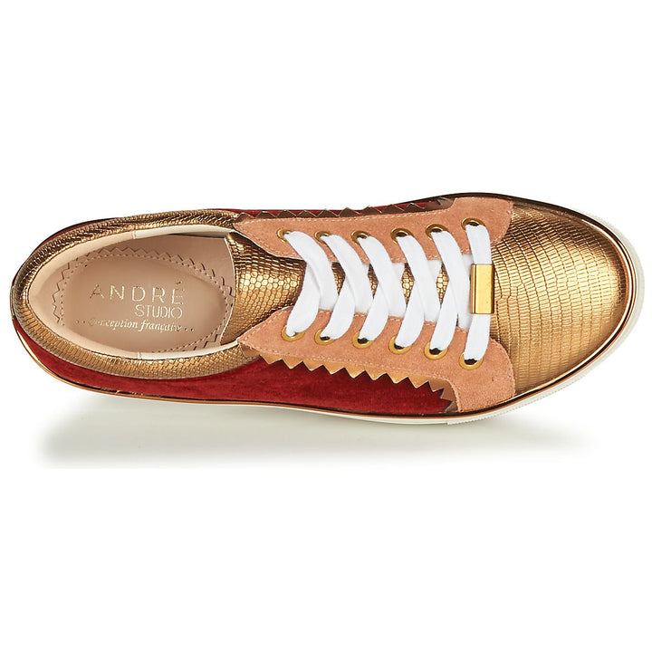 Andre Baskets Casual Femme Rouge