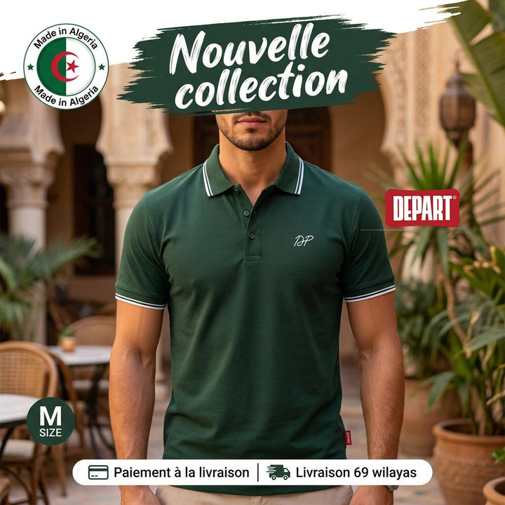 Depart Polo Select Homme Vert