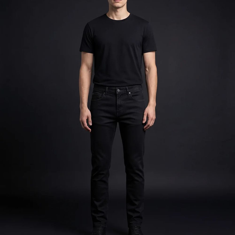 Depart Jeans Slim Homme Noir