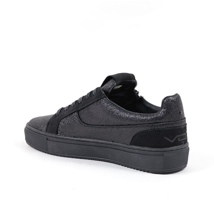 VO7 Baskets de Luxe Roma Glitter Homme Noir