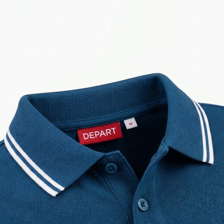 Depart Polo Select Homme Bleu