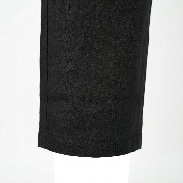 Depart Pantalon en Lin Homme Noir