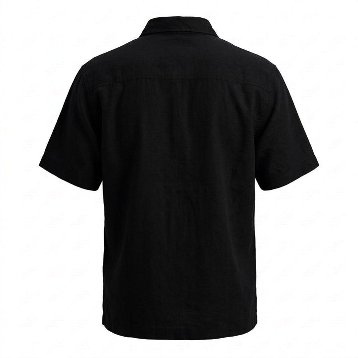 Depart Chemise en Lin Homme Noir