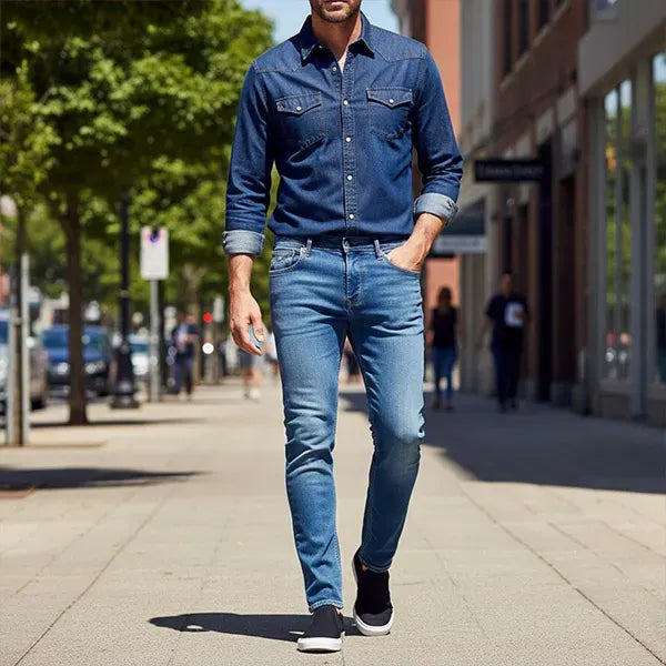 Lumberjack Jeans Homme Bleu LBJ60258-405