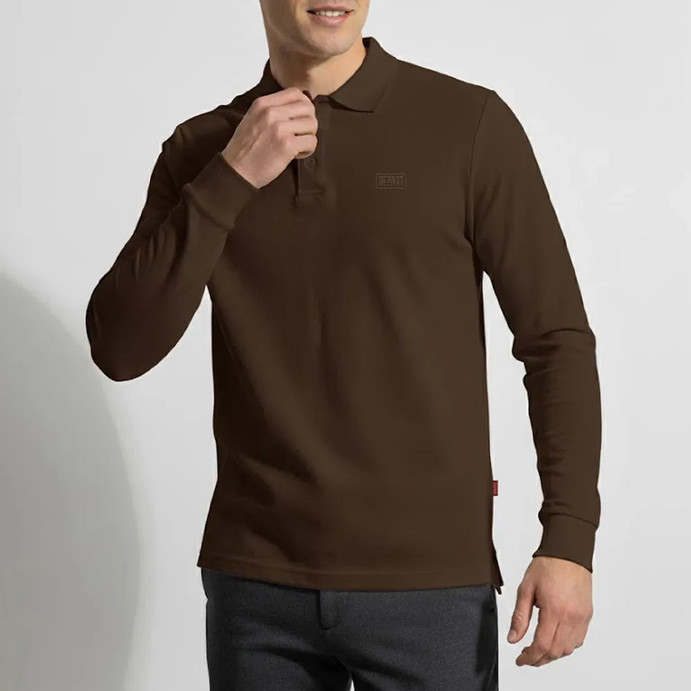 Depart Polo Homme Marron