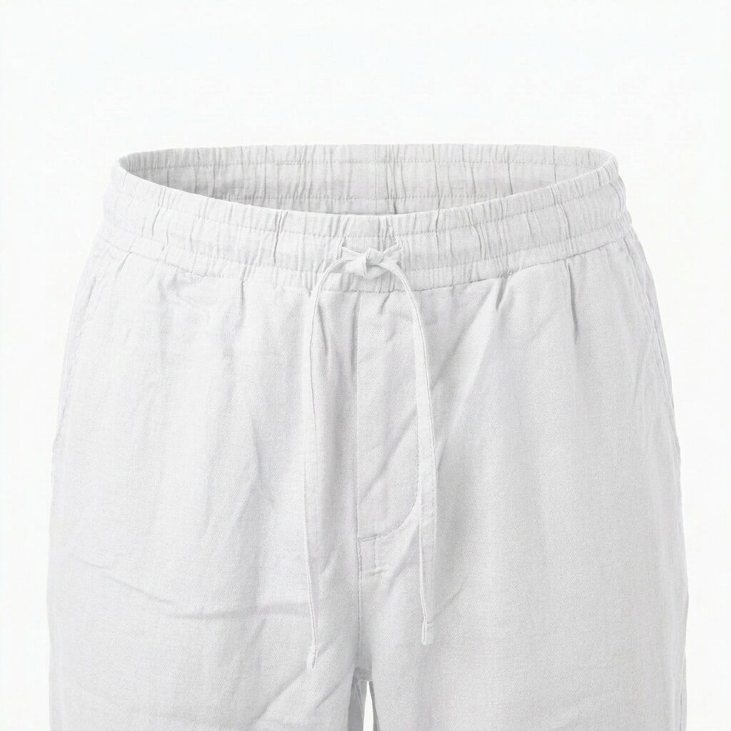 Depart Pantalon en Lin Homme Blanc