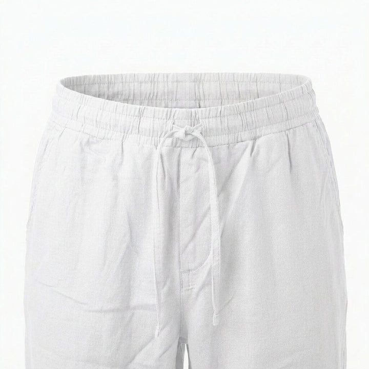 Depart Pantalon en Lin Homme Blanc