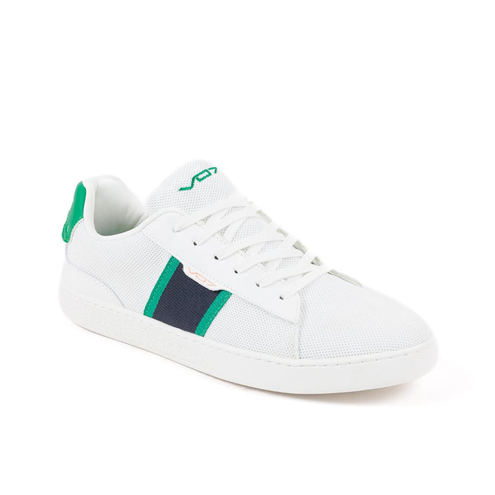 VO7 Baskets Aston Wimbledon Homme Blanc/Bleu/Vert
