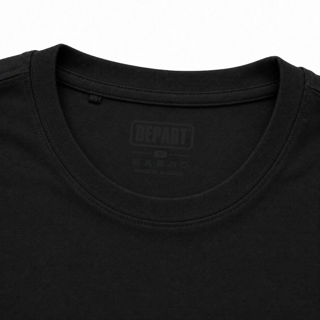 Depart T-Shirt Oversize Homme Noir