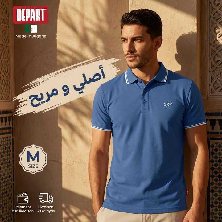 Depart Polo Select Homme Bleu