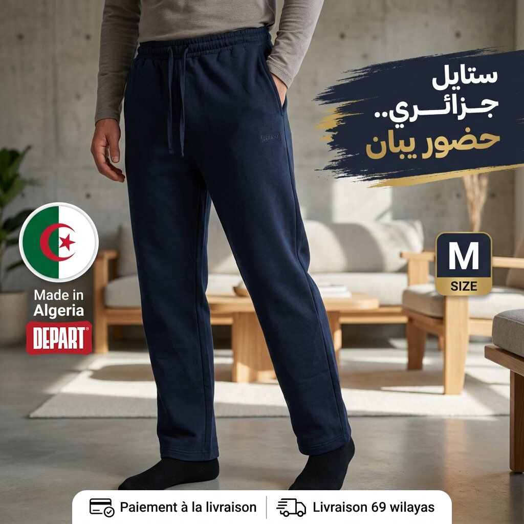 Depart Pantalon Jogging Homme Bleu Marine