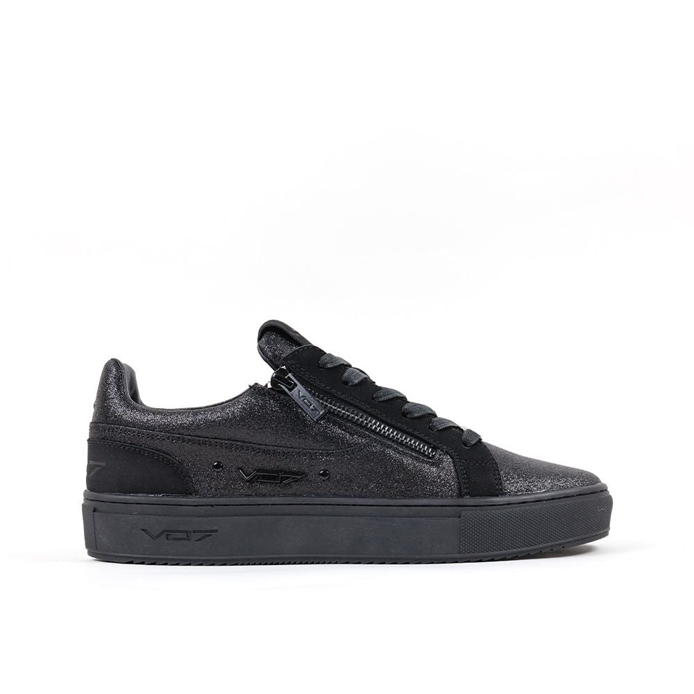 VO7 Baskets De Luxe VO7 Roma Glitter Homme Noir