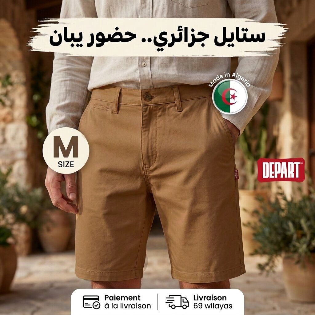 Depart Short Chino Homme Marron