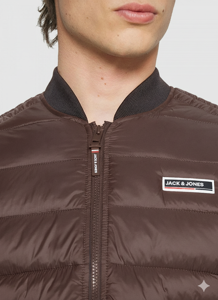 Jack & Jones Bomber Jacket Seal Brown