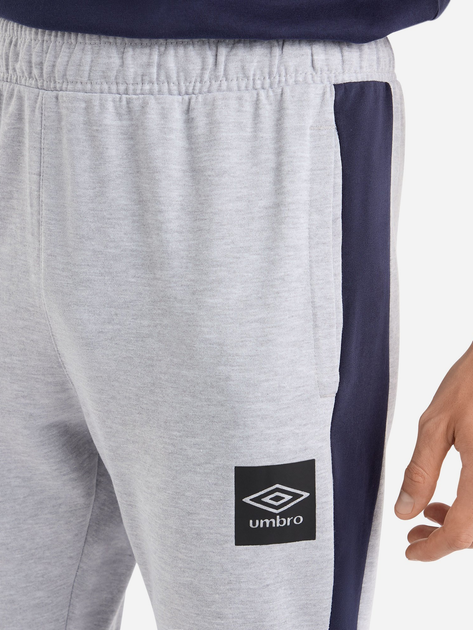 Umbro Tracksuit Terrace Half Zip Hoodie And Terrace Jogger Light Grey Marl / Peacoat