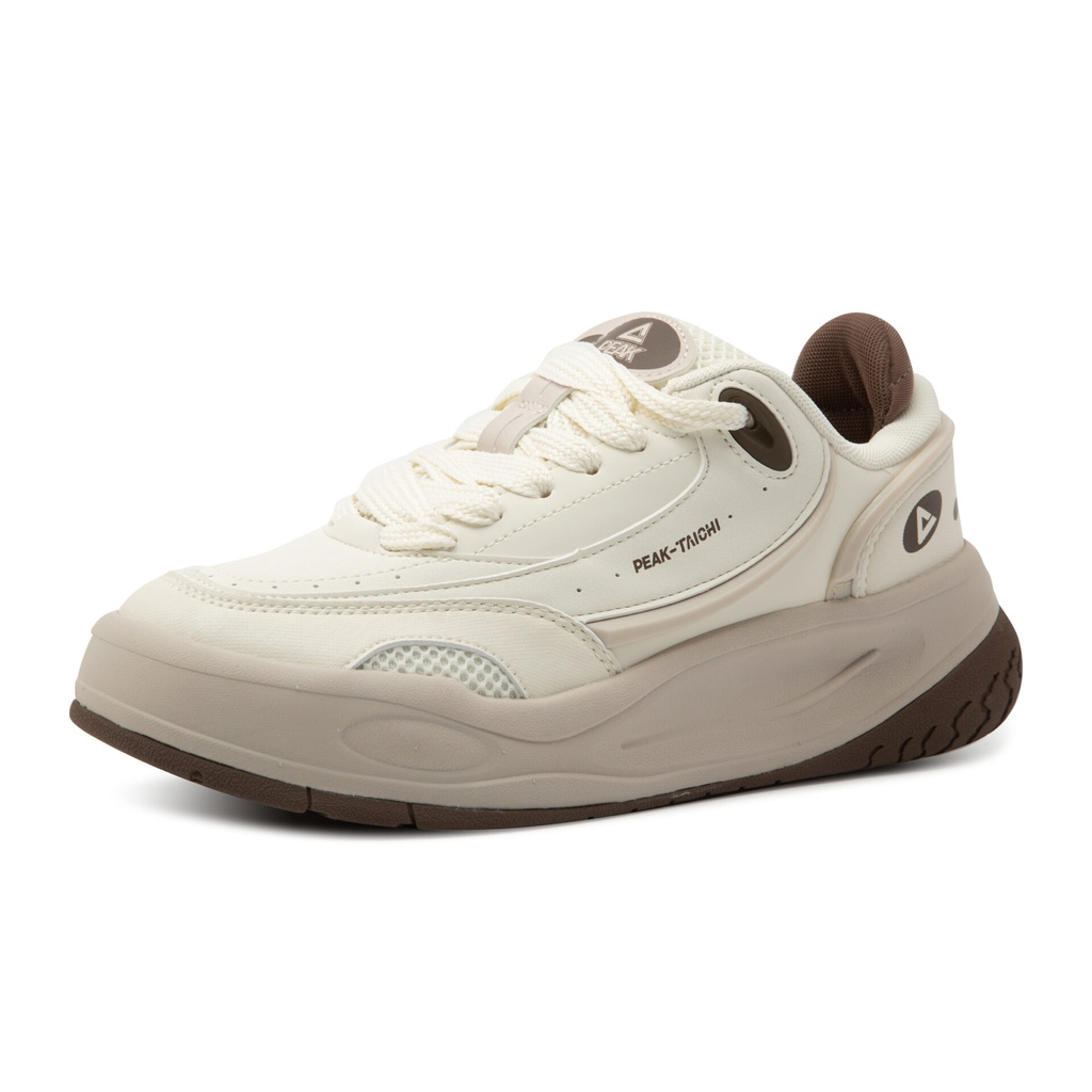 Peak Taichi Casual Shoes Canvas White/Brown