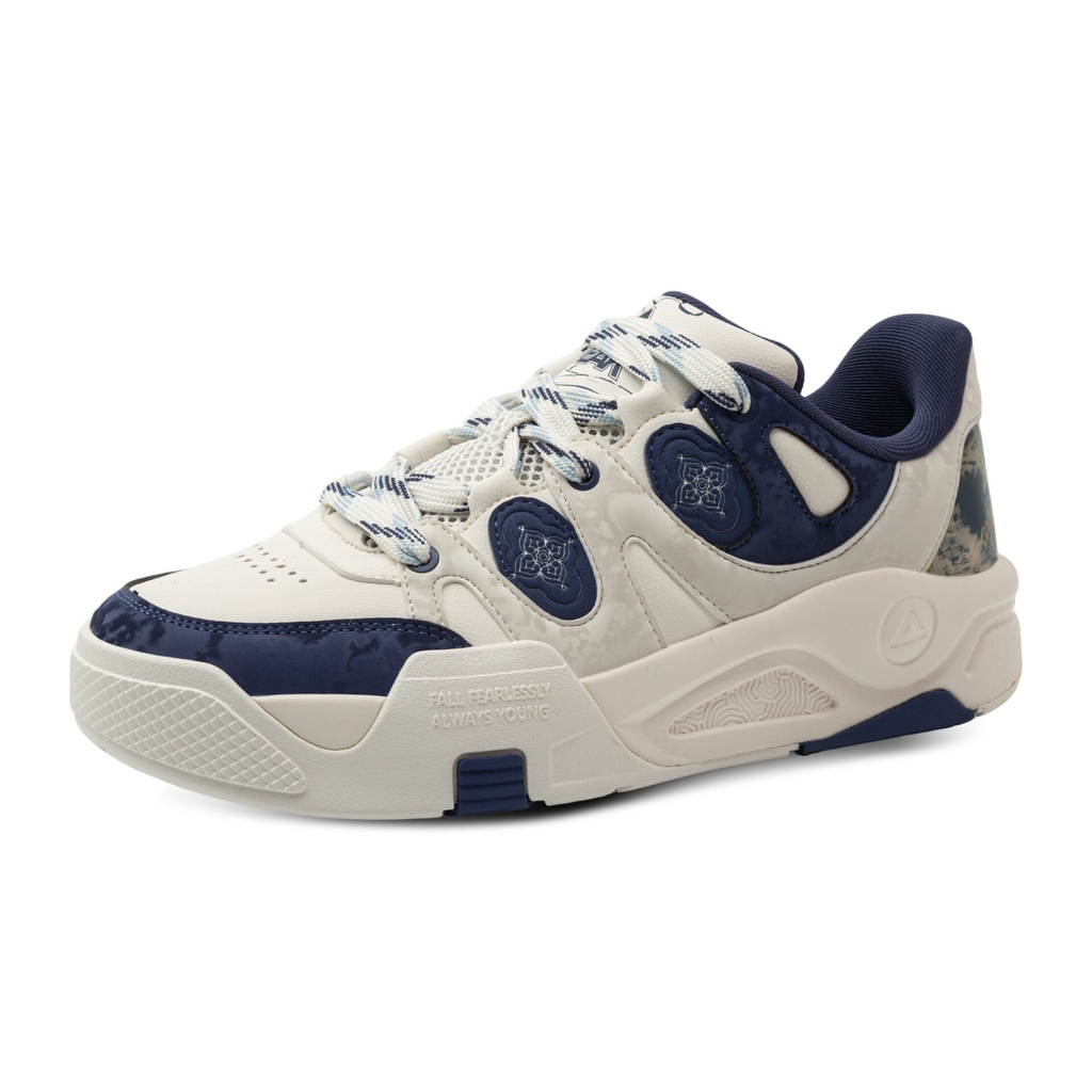Peak Taichi Casual Shoes Milky White/Navy