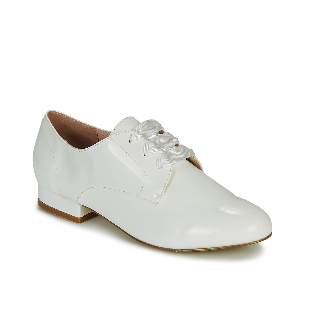 Andre Derby Femme Ernestine Cuir Blanc