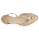 Andre Escarpins Femme Falbalette Cuir Nude