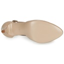 Andre Escarpins Femme Falbalette Cuir Nude