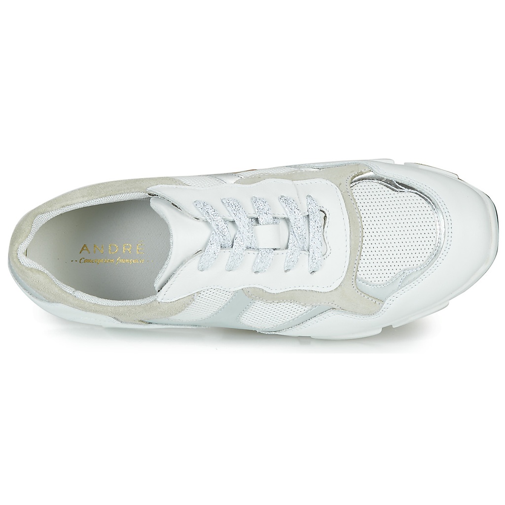 Andre Baskets Femme Havilah Cuir Blanc