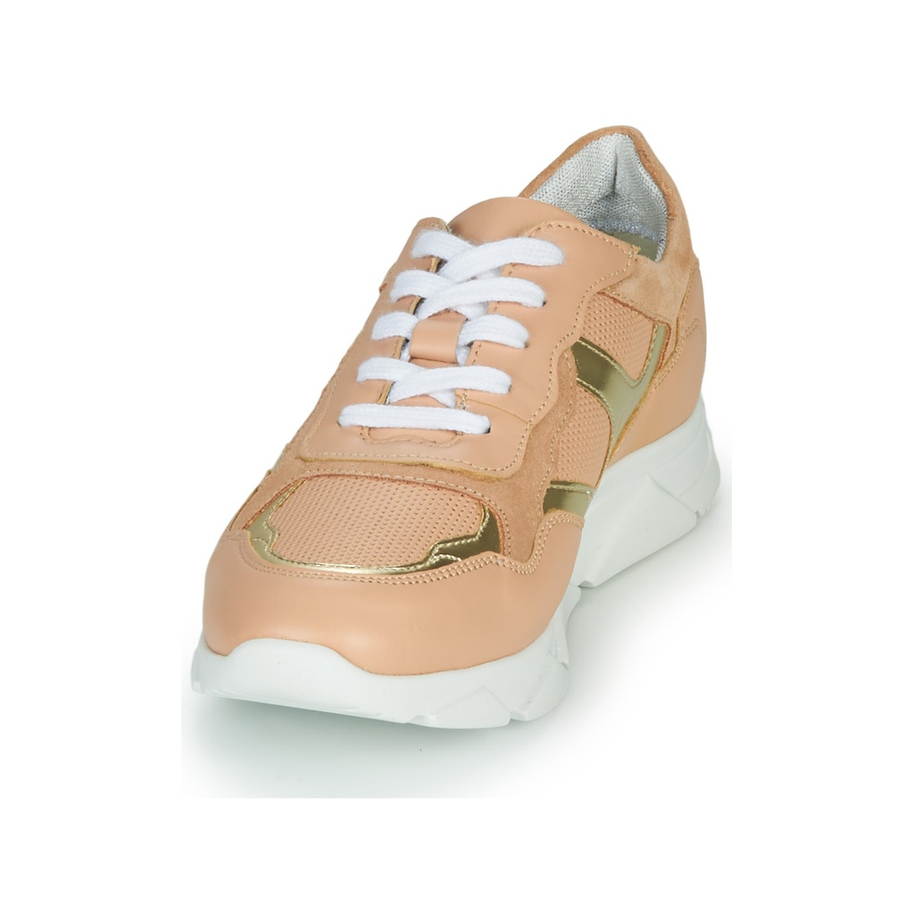 Andre Baskets Femme Cuir Rose