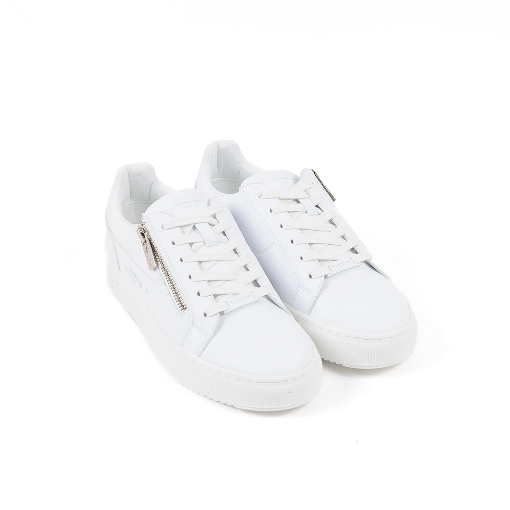 Vo7 Baskets De Luxe Roma Pur Homme Blanc