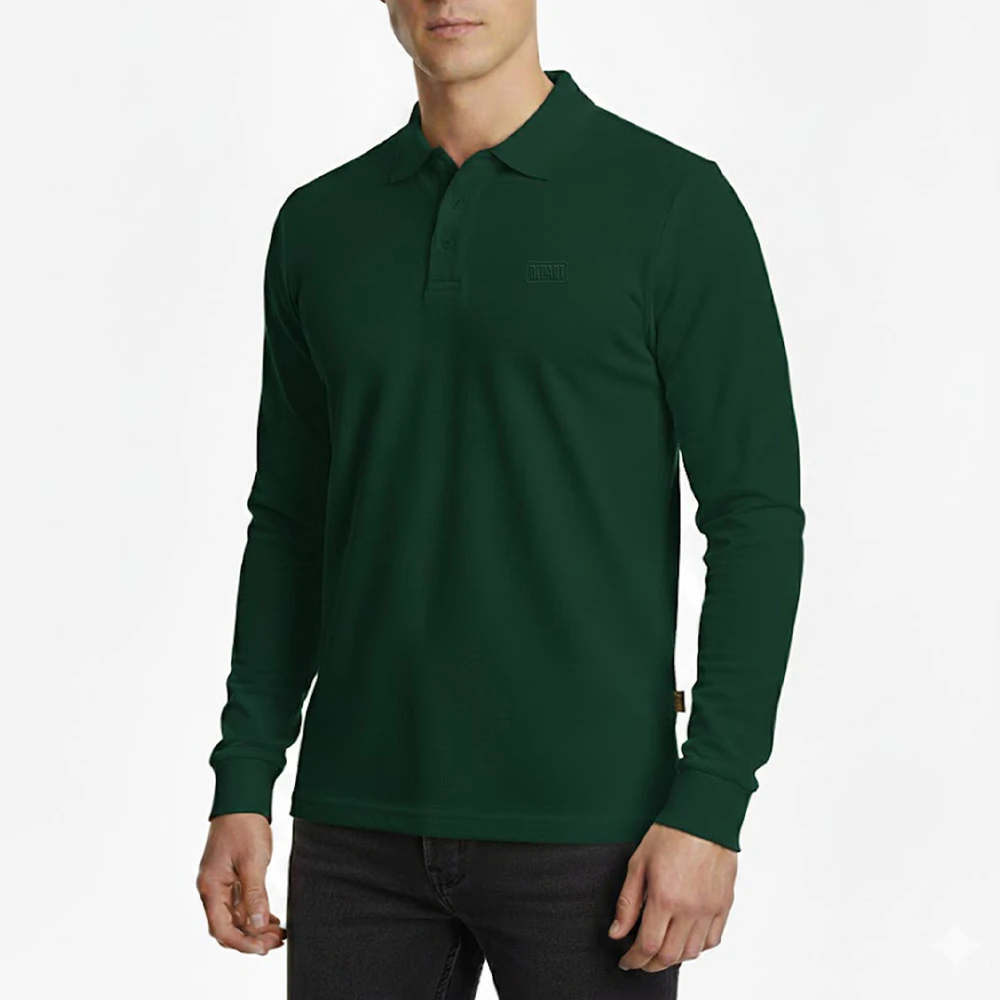 Depart Polo A Manches Hommes Vert