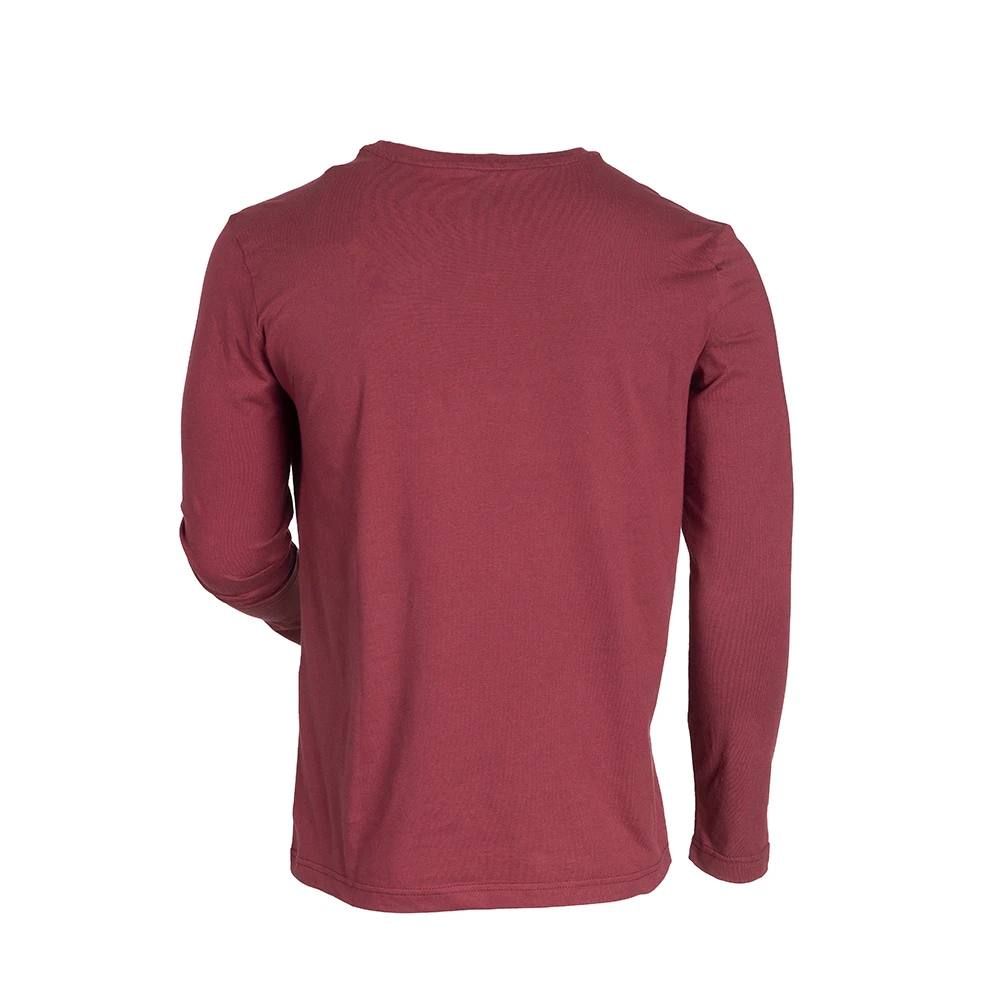 Depart T-Shirt A Manches Hommes Bordeau