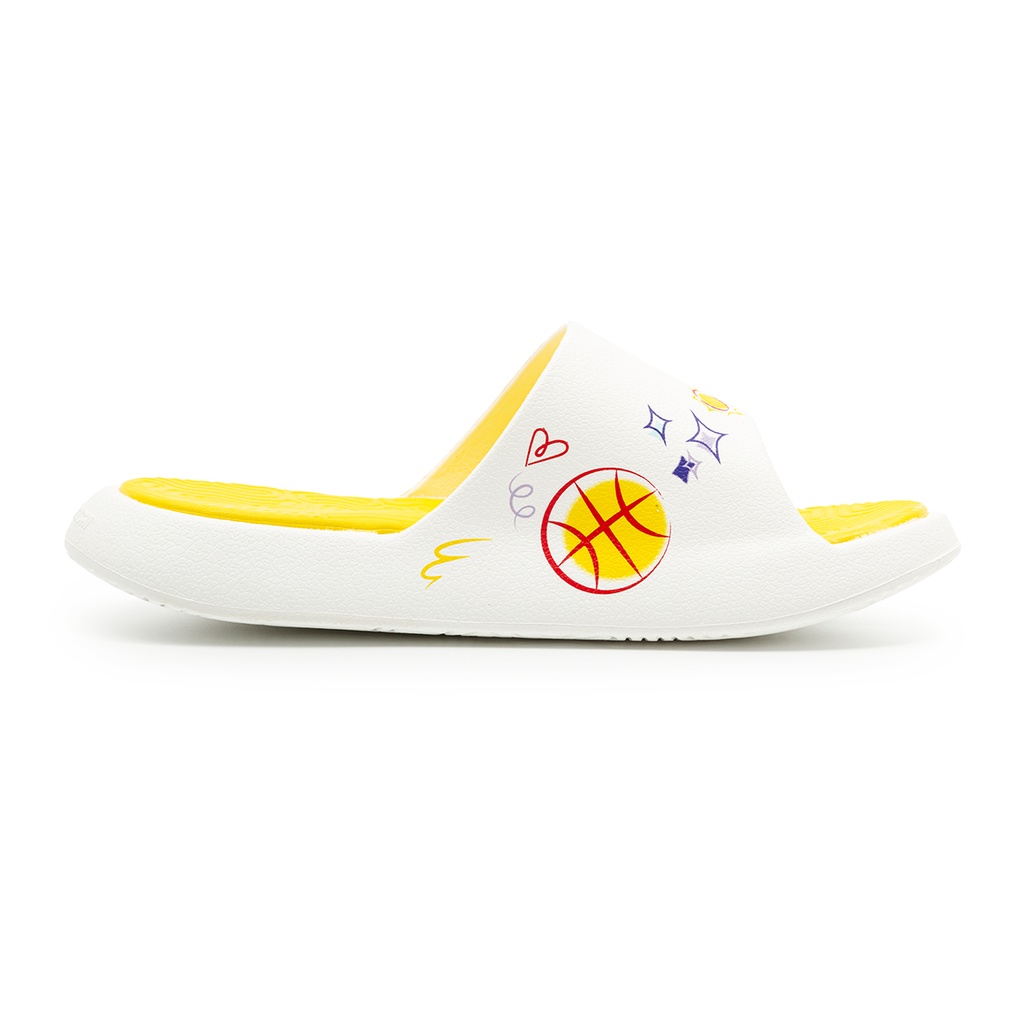 Peak Taichi Sports Slippers White/Yellow