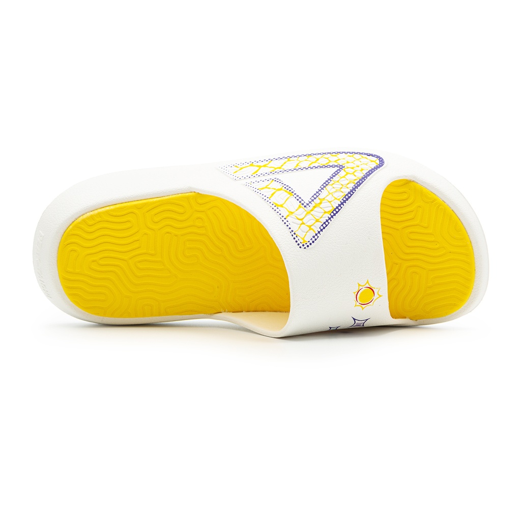 Peak Taichi Sports Slippers White/Yellow