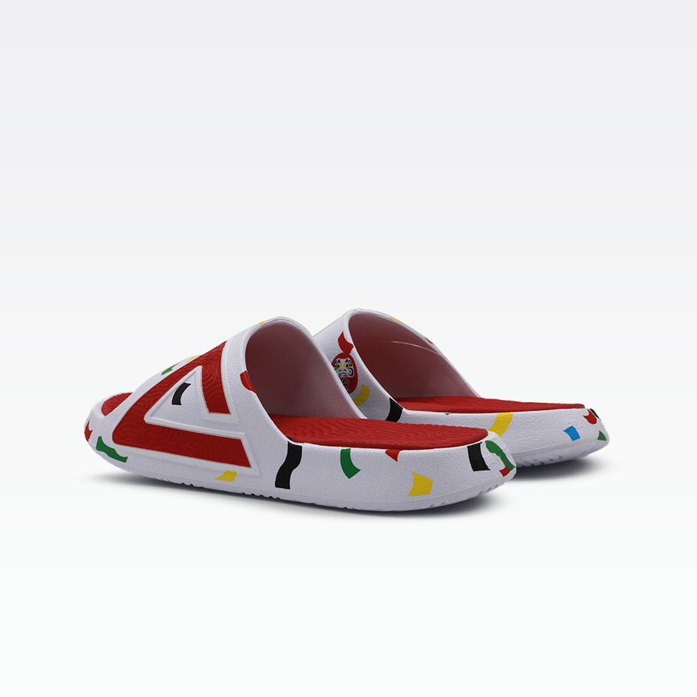 Peak Peak Slides White/Red