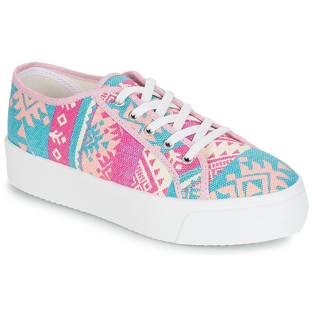 Andre Espadrilles
 Femme Textile Bleu Rose
